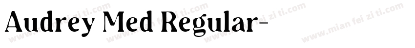 Audrey Med Regular字体转换